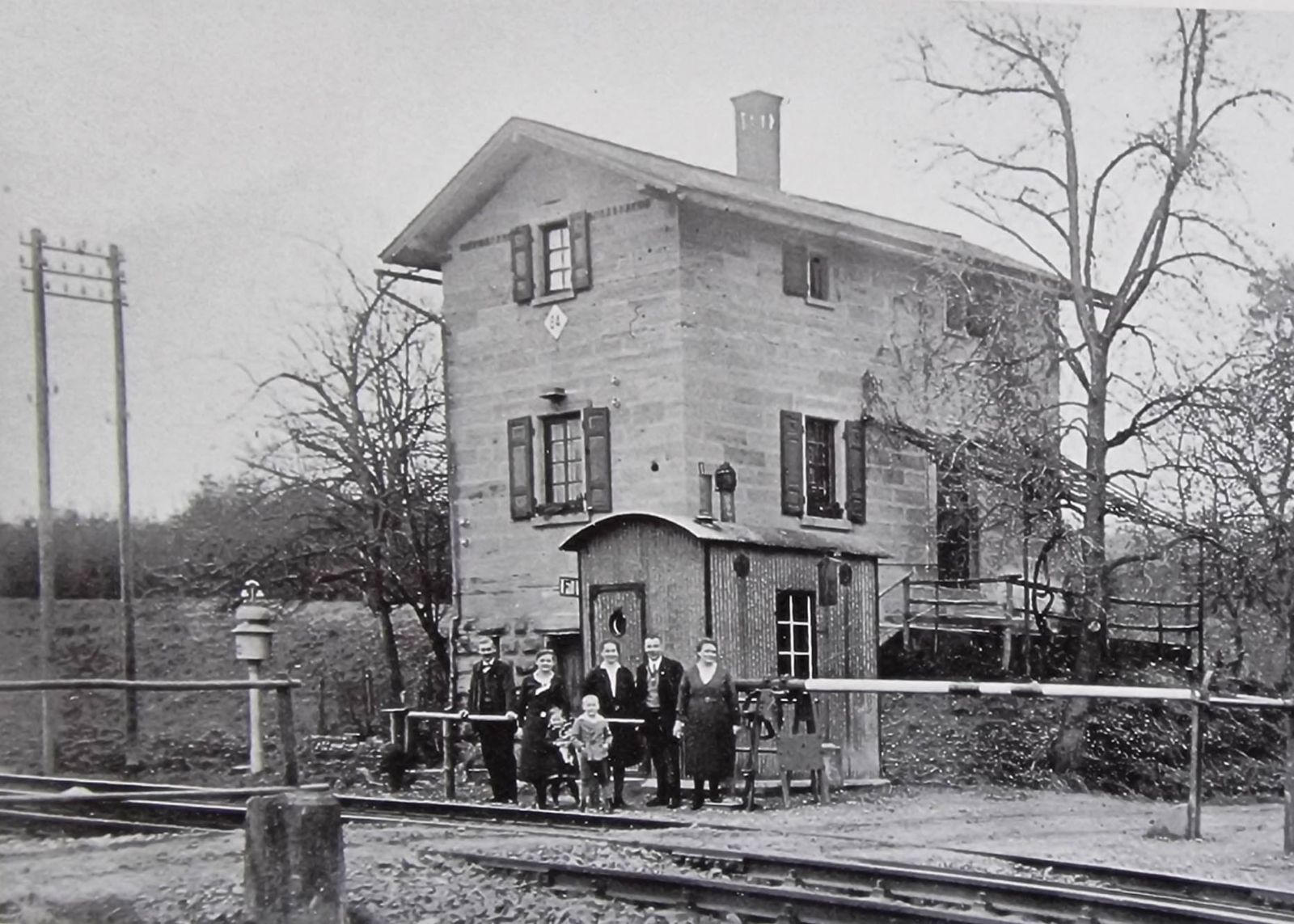 Bahnwärterhaus Wieslensdorf (Posten84) im Jahr 1935