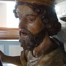 Harfe spielender König David